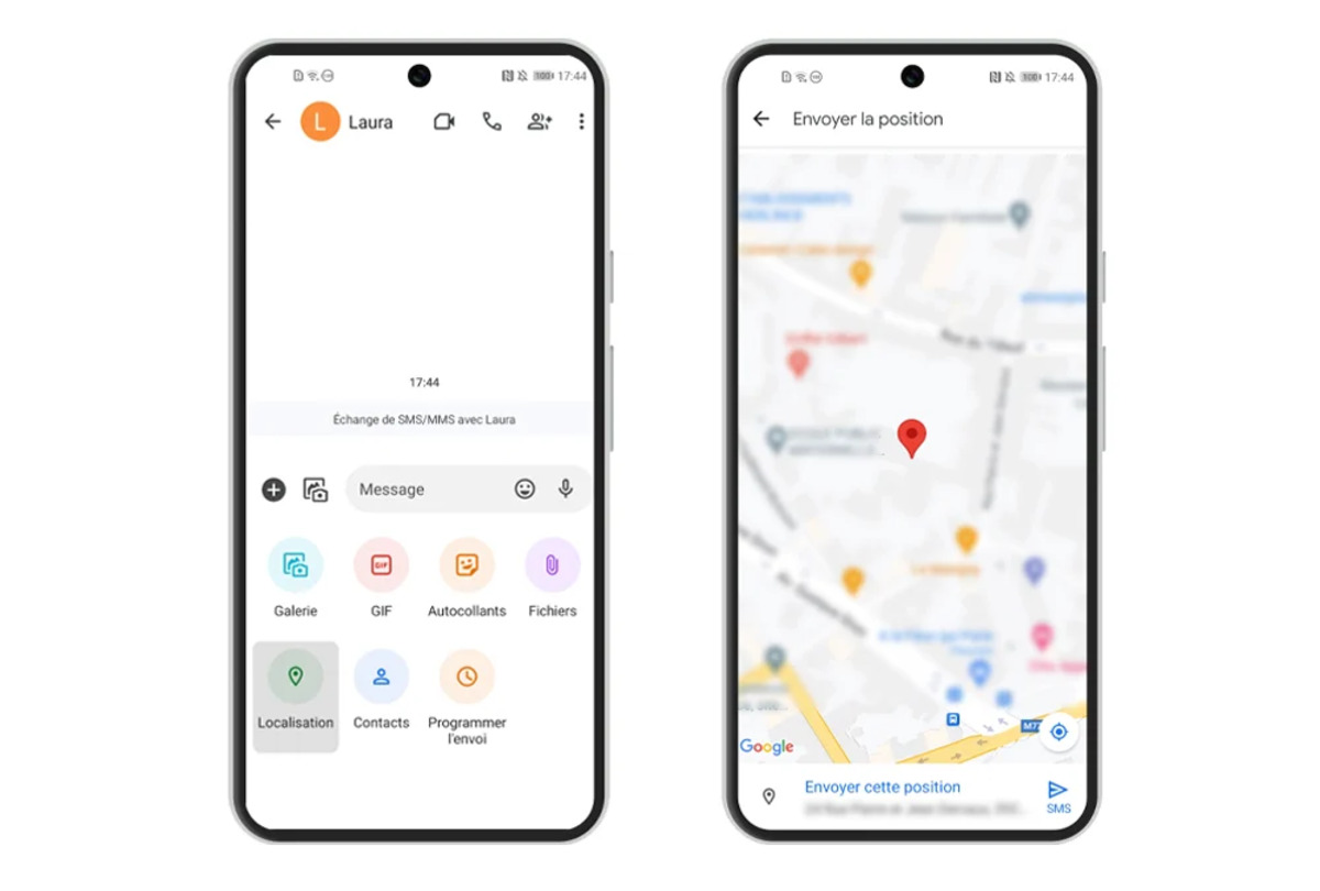 Onee Position Geographique Méthode pour envoyer votre position géographique par SMS lors d'une urgence