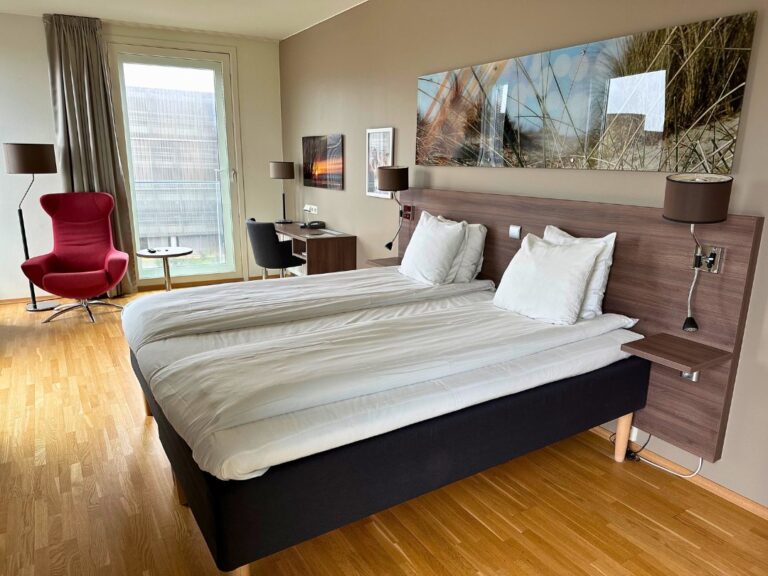 Chambre d'amis du Stavanger Airport Scandic Hotel. Photo: David Nikel.