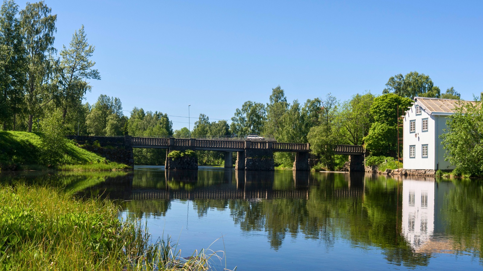 River in Eidsvoll, Norway.