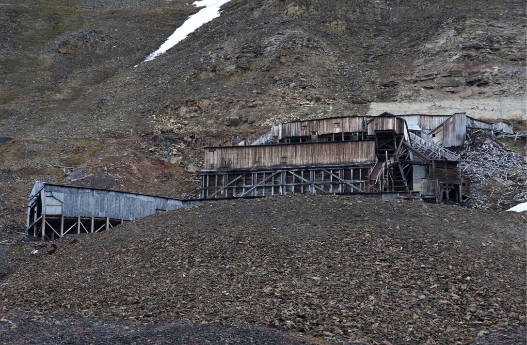 Pyramiden, Svalbard, Norvège, site du patrimoine