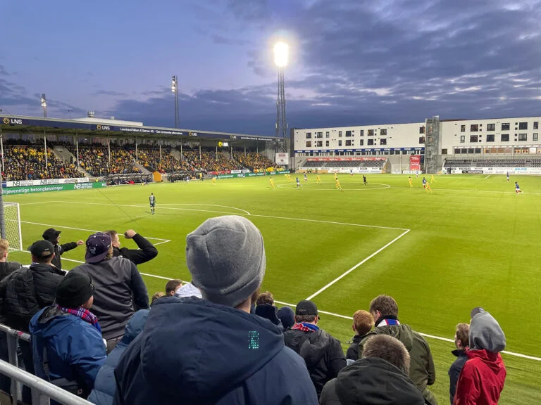 Bodø / Glimt's Aspmyra Stadium à Bodø. Photo: David Nikel.