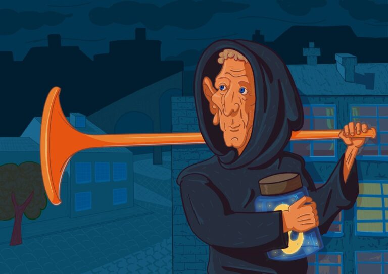 Illustration basée sur le livre The Big Friendly Giant (BFG) de Roald Dahl.