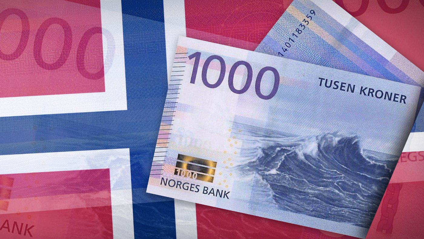 Thousand krone banknote in Norway.