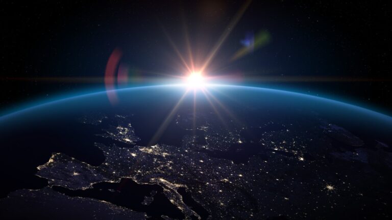 Illustration du monde depuis l’espace.