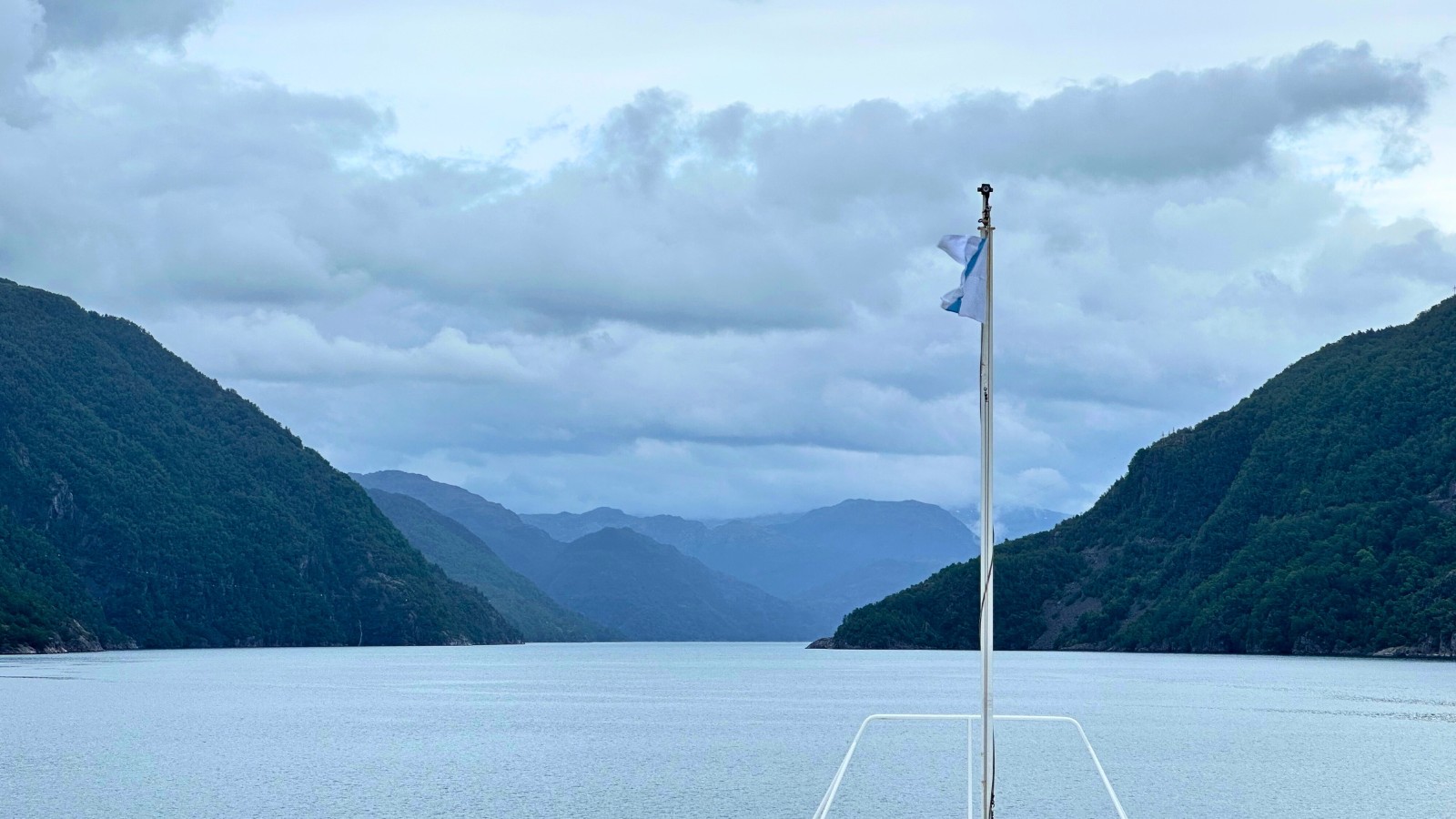 Åkrafjorden viewed from a cruise ship. Photo: David Nikel.