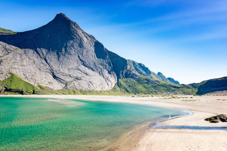 Plage de Bunes aux Lofoten.