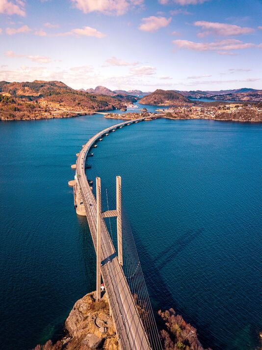 Pont Nordhordland, Knarvik, Norvège Pont Nordhordland, Knarvik, Norvège