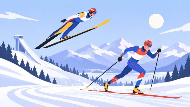 Illustration combinée nordique.