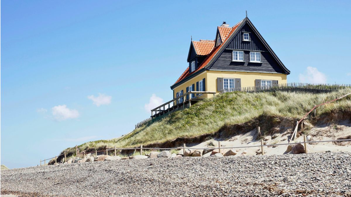 Beach house at Skagen, Denmark.